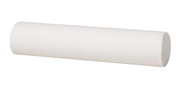 Nackenrolle, weich, 65 x 15 cm, Stoffbezug weiß