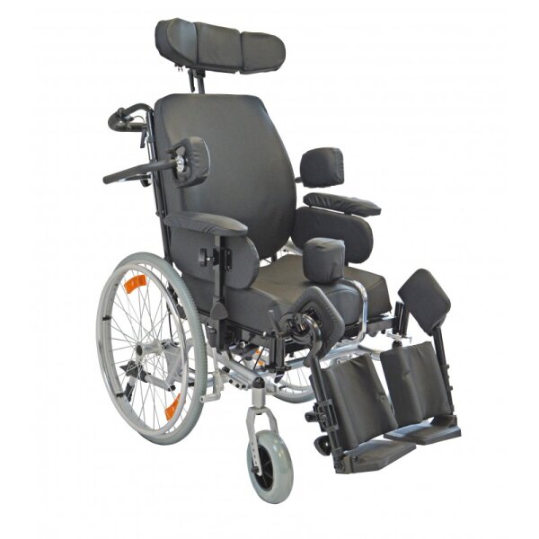 Multifunktionsrollstuhl TMM 46-52Sitzbreite 46-52cm, Farbe silber