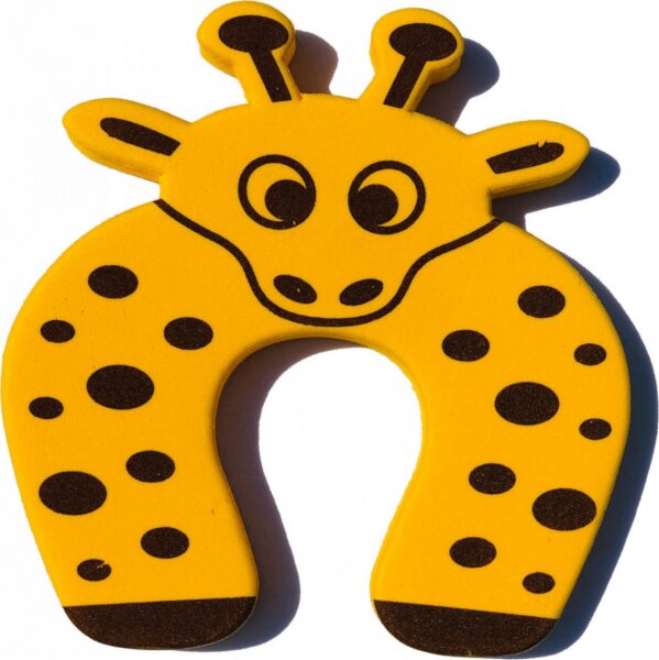 Top Türstopper Giraffe für Kinder und Haustiere aus Schaumstoff Finger Fensterstopper Einklemmschutz Kindersicherung TSG-01