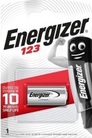 Energizer 60x Fotobatterie CR123 3V Lithium 1er Blister...