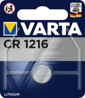 Varta 100x CR1216 Lithium Knopfzelle 3V 1er Blister CR...