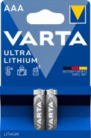 Varta 50x VARTA Ultra Lithium AAA 2er Blister Micro LR03...