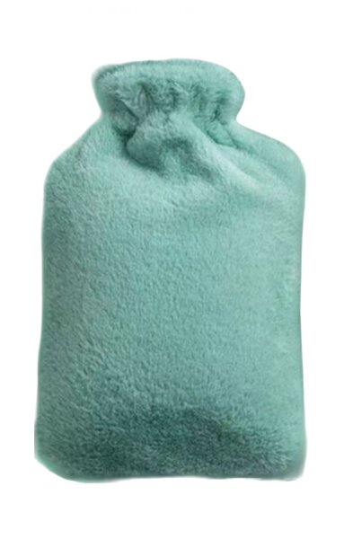 Top Wärmflasche Bettflasche 1000 ml mit Bezug für Kinder und Erwachsene Kühltasche Grün WBGr-01