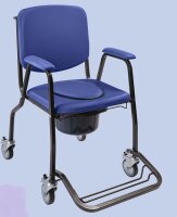 Toilettenrollstuhl Confort Mobil mit Standard-Sitzplatte...