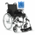 Rollstuhl UniX2 SB50Arml.kurz/lang m.Trommelbremse,silber