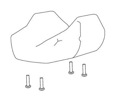 Arthritis-Armauflage Polster für Rollator Fakto+ inklusive Schrauben>>>>