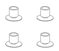 Gummifüße für TOMTAR Duschhocker/-stuhl...