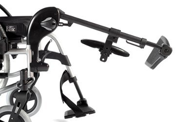 Höhenverstellbare Beinstützen für Rollstuhl Breezy UniX2/ PariX2/ BasiX2 (Paar)>>>>SB 38-41 cm