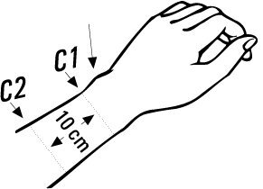 Bort ManuBasic Handgelenk-Bandage rechts silber Gr.XXL