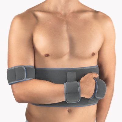 Bort Schulter-Arm-Adduktionsorthese OmoXpress light, grau>>>>Gr. 1
