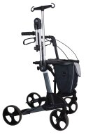 INFUSIONSHALTER.TR für Standard- Rollatoren z.B.Troja und Geminosilber matt/ schwarzAlu/ Kunststoff