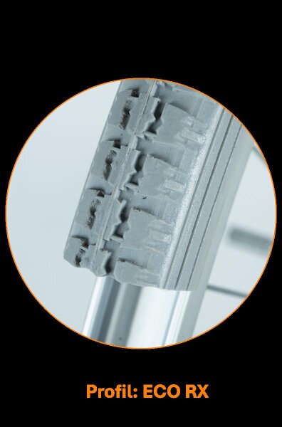 PU-Reifen.24x1.3/8.FF19-21. Profil ECO-RX.GgrauKunststoff PU