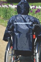 Regenponcho B dunkelblau Polyester Gewebe