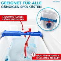 WC-Star Spülkasten-Hygiene-Set für Sauberkeit & Frische vom Spülkasten bis ins WC | WC-Reiniger-Set mit Aktiv-Frische & Antikalk-Boost