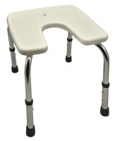Duschhocker "STANDARD MIT HYGIENEAUSSCHNITT"