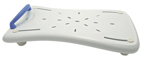 Badewannenbrett "PLUS", lang, blauer Haltegriff