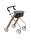 Rollator Let´s Dream, Wohnraumrollator,>>>>Holzoptik/chrom, inkl. Tablett und Stoffkorb