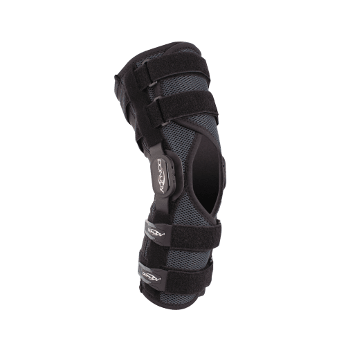 4-Punkt Knie-Softorthese DONJOY Playmaker II WRAP grau-schwarz>>>>Gr. XS