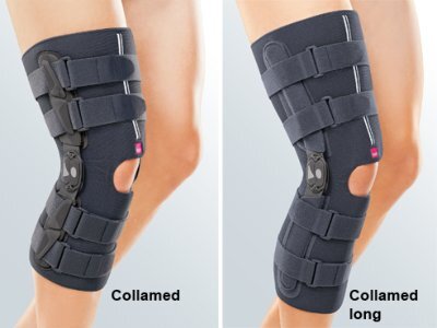 Knieorthese Collamed long grau>>>>Gr. XS