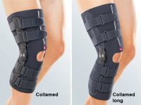 Knieorthese Collamed long grau>>>>Gr. XS