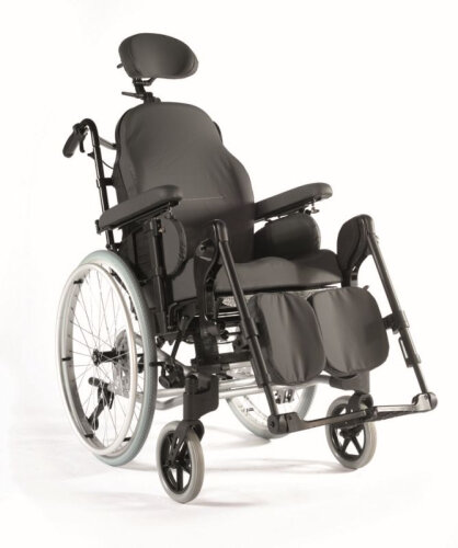 Rollstuhl Breezy Relax 2,TrBr, Dartex, Kopfstütze, Therapietisch, Seitenpelotten>>>>SB 41 cm