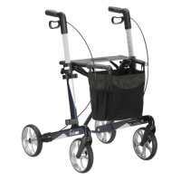 Rollator vital carbon, inkl. Stockhalter u. Stofftasche, max. 150 kg bel.>>>>Farbe: saphirblau SH 62 cm