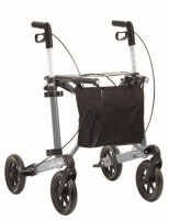 Rollator vital plus, inkl. Stockhalter u. Stofftasche, max. 150 kg bel.>>>>Farbe: grau SH 54 cm