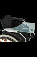 HALBER.THERAPIETISCH.8.KLAPPBARtransparentPET/ Edelstahl...