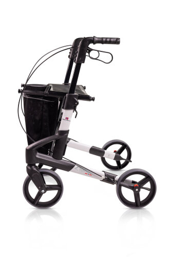 Rollator Troja Original Black Series M>>>>Farbe: polarsilber