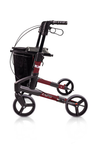 Rollator Troja Original Black Series M>>>>Farbe: bordeauxrot