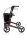 Rollator Troja Original Black Series M>>>>Farbe: bordeauxrot