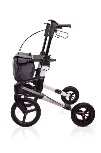 Rollator Olympos ATR Black Series S, OFF road wheels>>>>Farbe: polarsilber