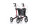 Rollator Gemino 30 Comfort Outdoorrollator Farbe: scarletrot