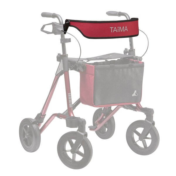 Rückengurt Farbe Amarena/Schwarz für Leichtgewicht-Rollator TAiMA VENTUM