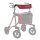 Rückengurt Farbe Amarena/Schwarz für Leichtgewicht-Rollator TAiMA VENTUM