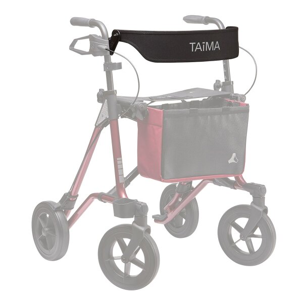 Rückengurt Farbe Schwarz/Schwarz für Leichtgewicht-Rollator TAiMA VENTUM