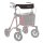 Rückengurt Farbe Schwarz/Schwarz für Leichtgewicht-Rollator TAiMA VENTUM