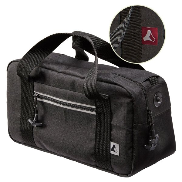 Premium Tasche Farbe schwarz/amarena inkl. 2x Male-Magnet für Leichtgewicht-Rollator TAiMA VENTUM