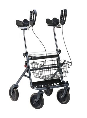 Rollator FAKTO+ ARTHRITIS mit Korb, Tablett,PU,mangan grey metallic>>>>