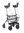 Rollator FAKTO+ ARTHRITIS,Korb,Tablett,PU,mangan grey met.,