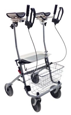 Rollator Cristallo2 m.Unterarm,-Auflage,silber(Drive Medical),