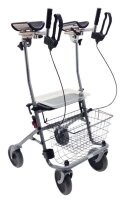 Rollator Cristallo2 m.Unterarm,-Auflage,silber(Drive...