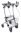 Rollator Cristallo2 m.Unterarm,-Auflage,silber(Drive...