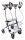 Rollator Cristallo2 m.Unterarm,-Auflage,silber(Drive Medical),