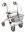 Rollator Cristallo PD-Bremse, anatomische Handgriffe,...