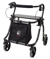 Rollator JUMBO 150 mit Sitz und Tasche, PU...