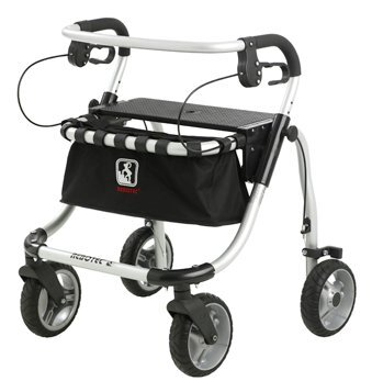 Rollator POLO PLUS-T, silber>>>>SH 49 cm