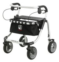 Rollator POLO PLUS-T Gr.M,SH56,kompl.,silber,