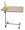 Bett-Tisch,get.Platte 40x78cm,Höhe 72-115cm,Walnuss,