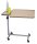 Bett-Tisch mit geteilter Platte 40x78cm, Höhe 72-115cm, Walnuss>>>>